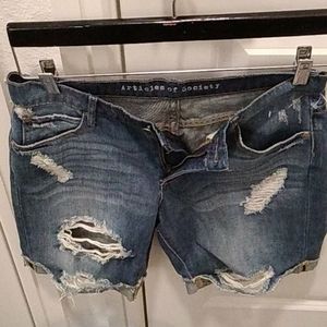 New Article of Society Distressed Shorts